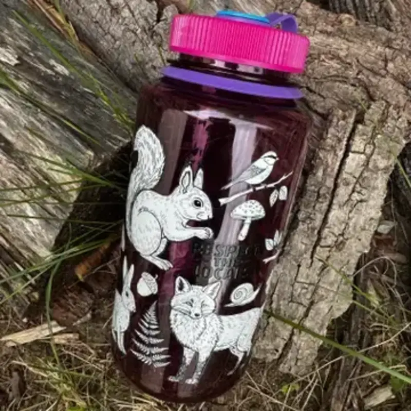 Hey Bear Outdoors "Respect the Locals" Nalgene 32oz Water Bottle