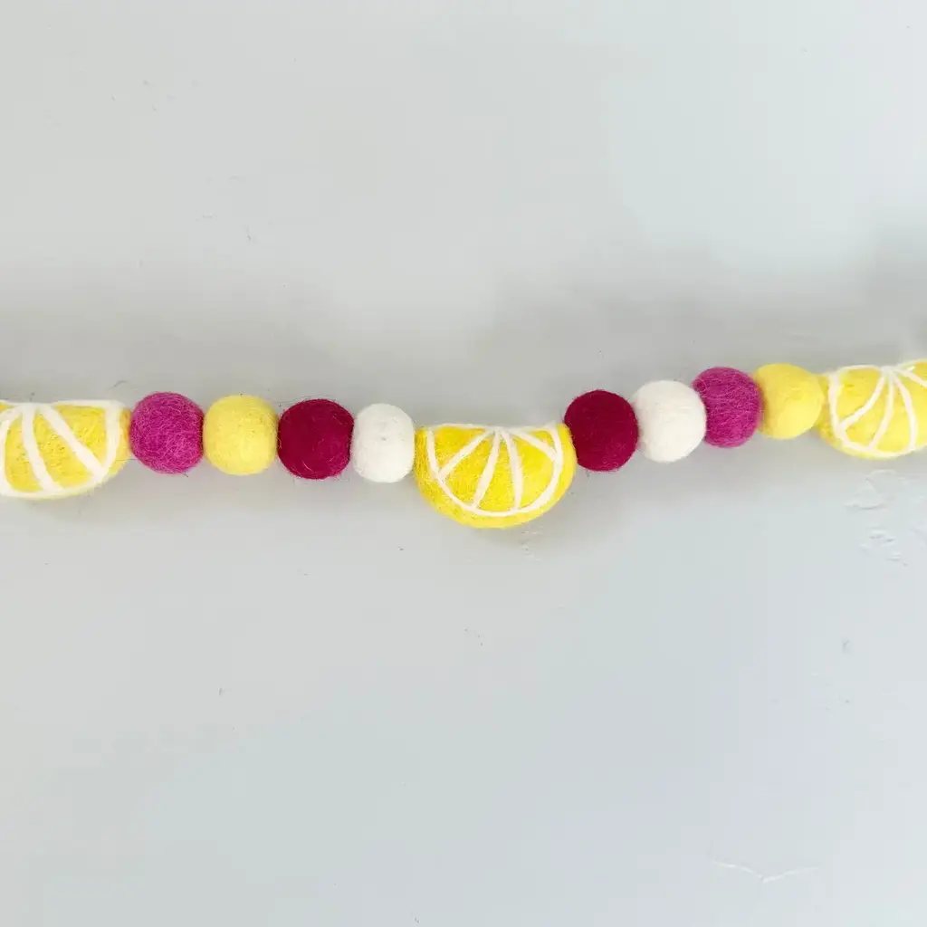 Wool Jamboree Pink Lemonade Garland