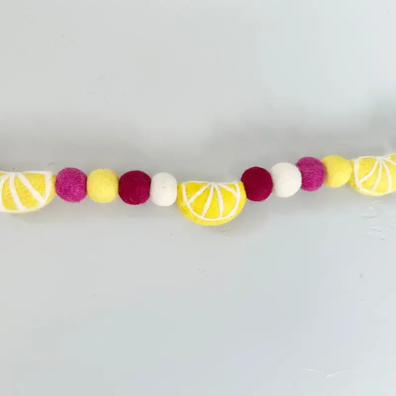 Wool Jamboree Pink Lemonade Garland