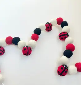 Wool Jamboree Red Lady Bug Garland