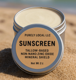 Purely Local LLC. Sunscreen 1oz Tin