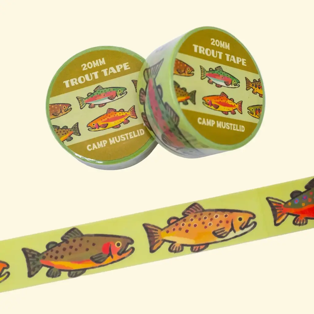 Camp Mustelid Washi Tape - Trout