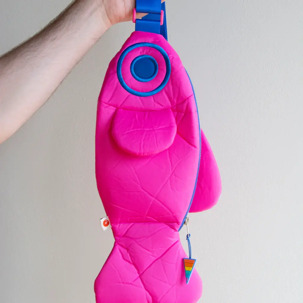 Curlworks The Fish Bag - Sporty Pink