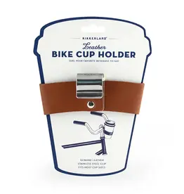 Kikkerland Leather Bike Cup Holder