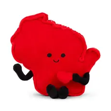 Stuffed States USA Red Plush Wisconsin, Heart - Large