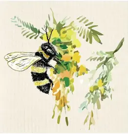 Faire (Potluck Press) Swedish Dishcloth - Bee On Flowers