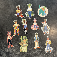 Pothead Prints Pothead Sticker - Assorted