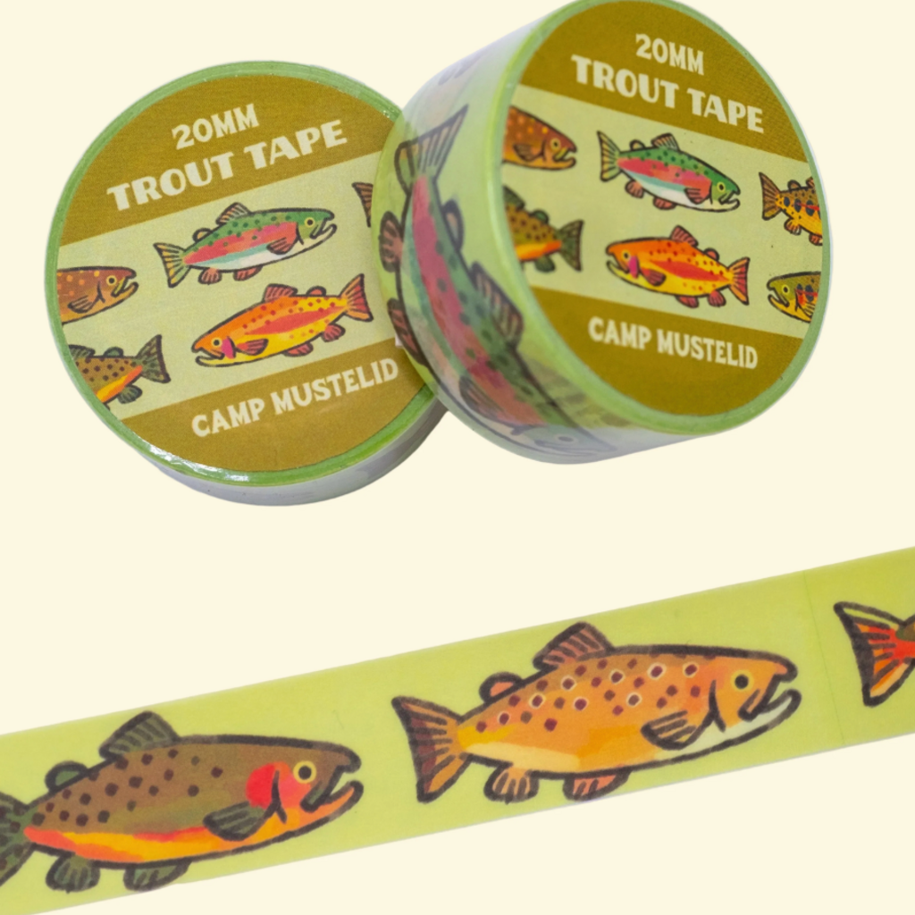Camp Mustelid Washi Tape - Trout