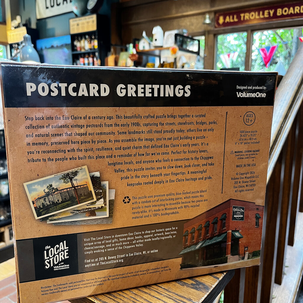 Volume One Eau Claire Postcard Greetings Puzzle