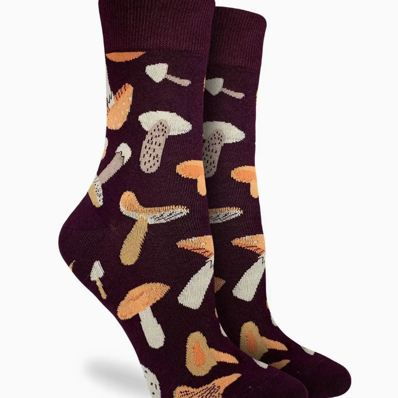 Good Luck Sock Crew Socks - Magic Mushrooms (Size 5-9)