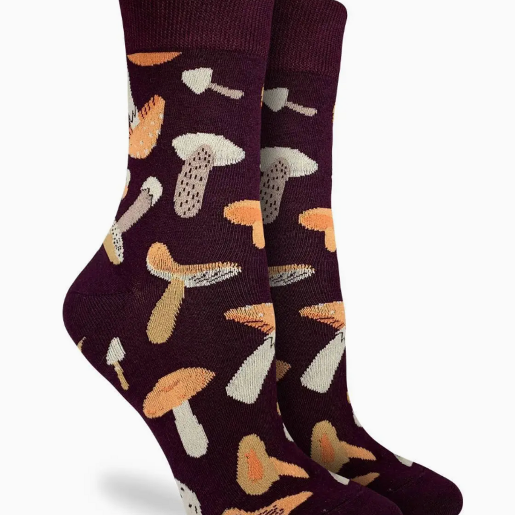 Good Luck Sock Crew Socks - Magic Mushrooms (Size 7-12)