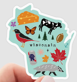 Yarnival (Faire) Wisconsin Icons Sticker