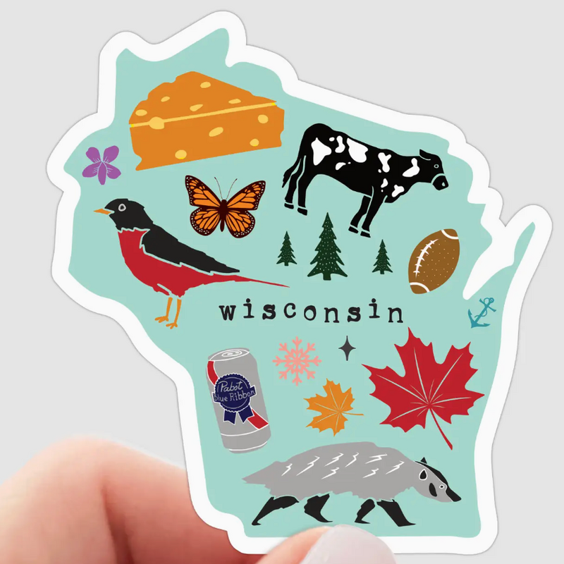 Yarnival (Faire) Wisconsin Icons Sticker