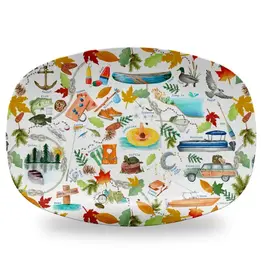 dishique Lake Pattern Unbreakable Platter