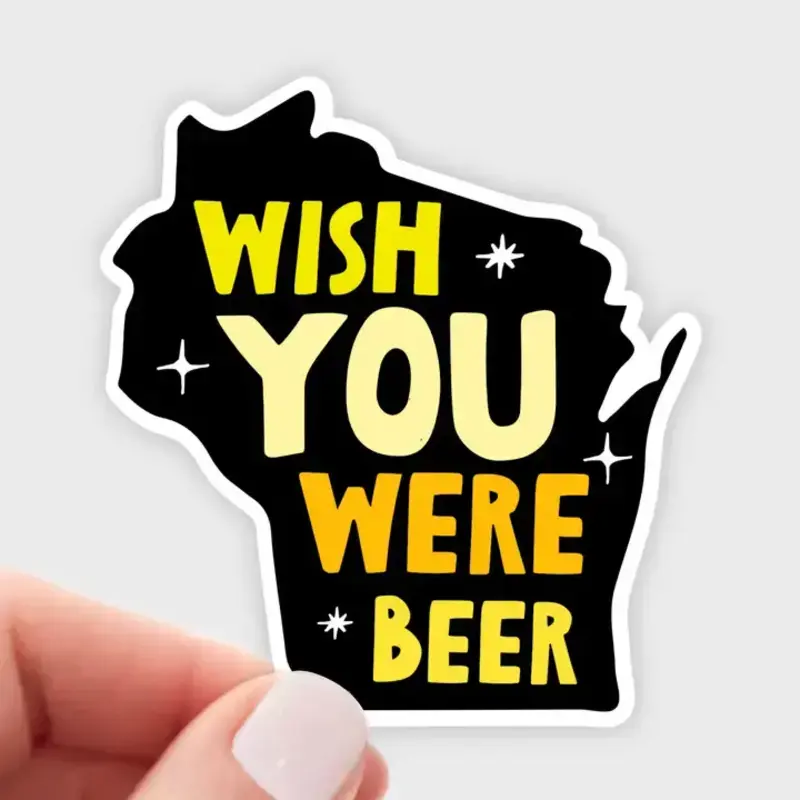 Yarnival (Faire) Wish You Were Beer Sticker