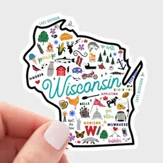 Yarnival (Faire) Wisconsin Map Sticker