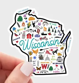 Yarnival (Faire) Wisconsin Map Sticker