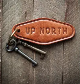 Sugarhouse Leather Up North Leather Keychain
