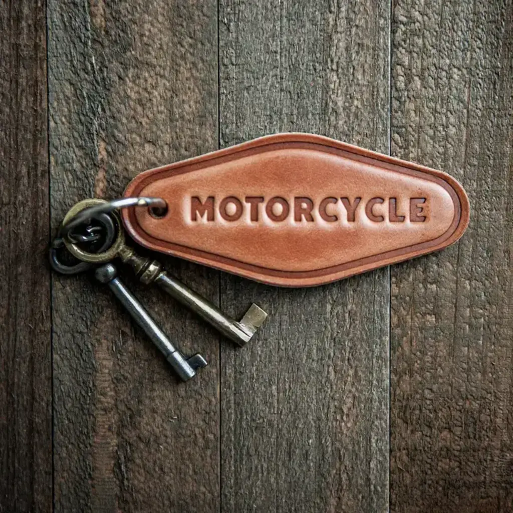 Sugarhouse Leather Motorcyle Leather Keychain