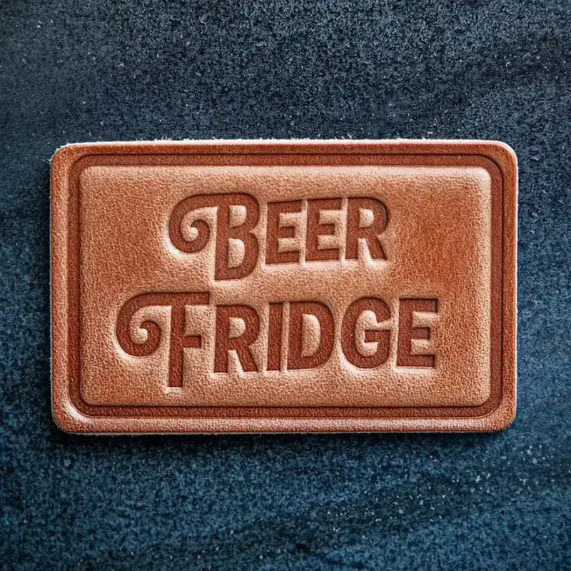 Sugarhouse Leather Beer Fridge Leather Magnet - Block Style