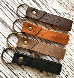 Blu Mountain Co. Stamped Keychain - WI