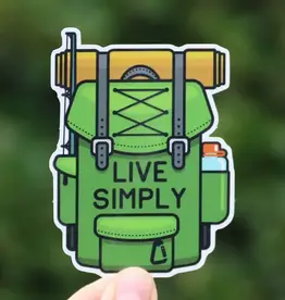 Squatchy Sticker - Live Simply Backpack