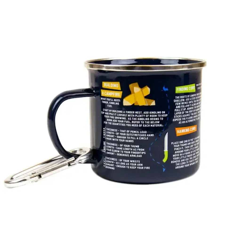 Gift Republic Survival Guide Enamel Mug