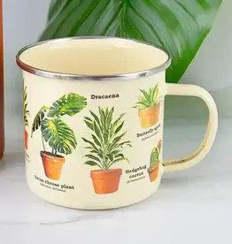 Gift Republic Enamel Mug - Houseplant