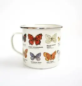 Gift Republic Enamel Mug - Butterflies