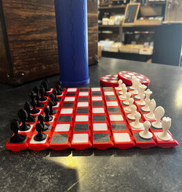 Dave West 3D Printed Chess Set - Self Storing and Travel