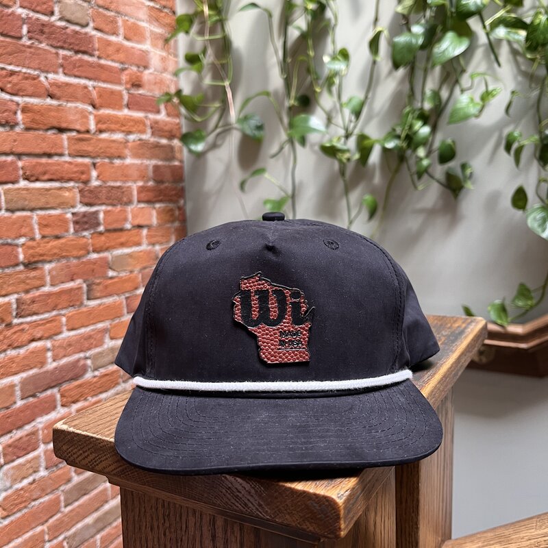Black Basketball WI Hat