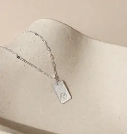 Token (Faire) Moon + Back Necklace - Sterling Silver - 18"