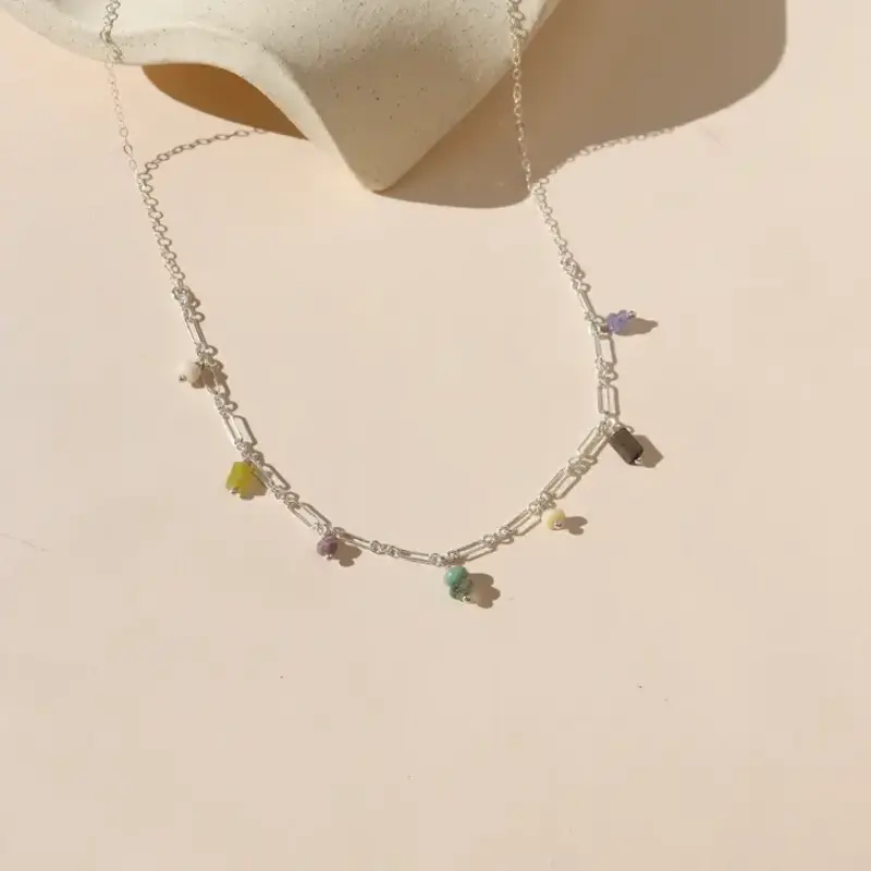 Token (Faire) Desert Bloom Necklace - Sterling Silver - 14"