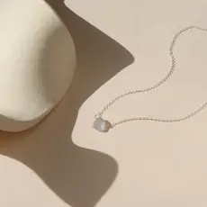 Token (Faire) Chalcedony Necklace - Sterling Silver - 16"