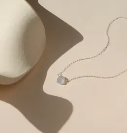 Token (Faire) Chalcedony Necklace - Sterling Silver - 16"