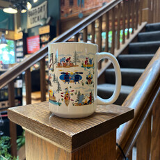 Creative Compass Ceramic Coffee Mug - Summer Paul Bunyan and Babe