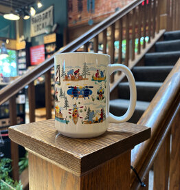 Creative Compass Ceramic Coffee Mug - Summer Paul Bunyan and Babe