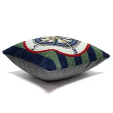 Liora Manne Indoor/Outdoor Pillow - Striped Compass 18 x 18