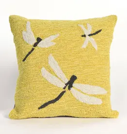 Liora Manne Indoor/Outdoor Pillow - Dragonfly 18 x 18
