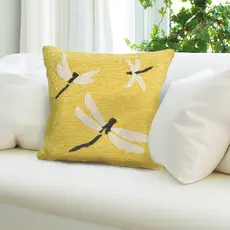 Liora Manne Indoor/Outdoor Pillow - Dragonfly 18 x 18