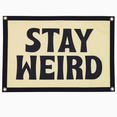 Oxford Pennant Stay Weird Felt Flag
