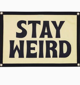 Oxford Pennant Stay Weird Felt Flag