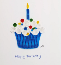 Iconic Quilling Quilling Greeting Card Happy Birthday Cupcake