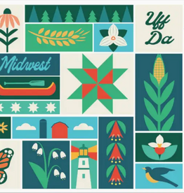 Creative Compass Postcard Midwest Summer
