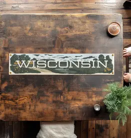 Benoits Design Co. Felt Banner - Wisconsin
