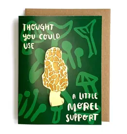 SnowMade (Faire) Morel Support - Mushroom Magnet w/ Card