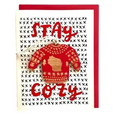 SnowMade (Faire) Wisconsin Cozy Sweater Ornament W/Card