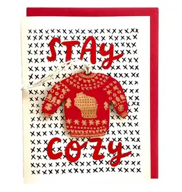SnowMade (Faire) Wisconsin Cozy Sweater Ornament W/Card