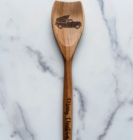 Wood & Ash Merry Christmas Vintage Truck Wooden Spoon