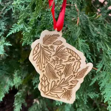 Bottlebrush Graphics Ornament - Winter Greenery